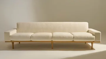 SW50 sofá - Harp 24 Ivory-roble aceitado, 4 plazas - GUBI