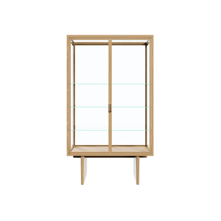 Vitrina Private - Vidrio, roble teñido claro - Gubi