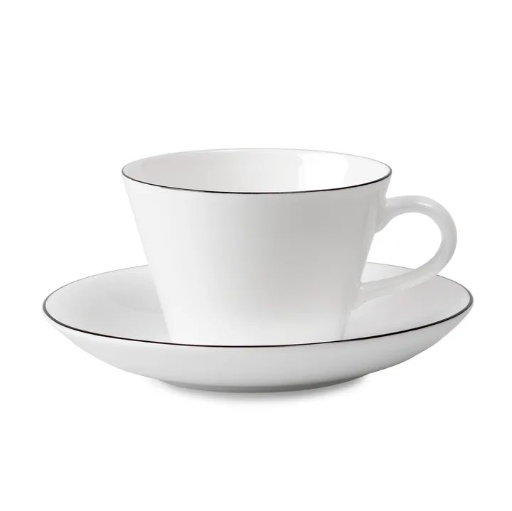 Juego de café Natur cono - taza de café y plato - Gustafsbergs Porslinsfabrik
