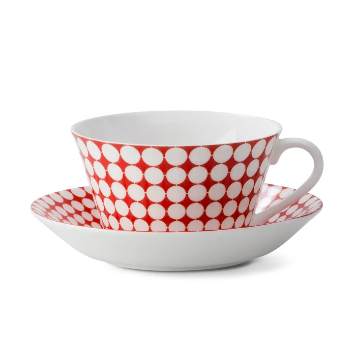 Juego de té Eva - taza de té + platillo - Gustafsbergs Porslinsfabrik