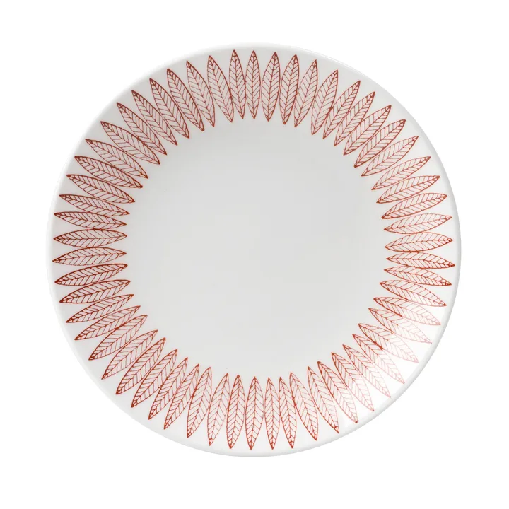Plato Röd Salix - Ø 22 cm - Gustafsbergs Porslinsfabrik
