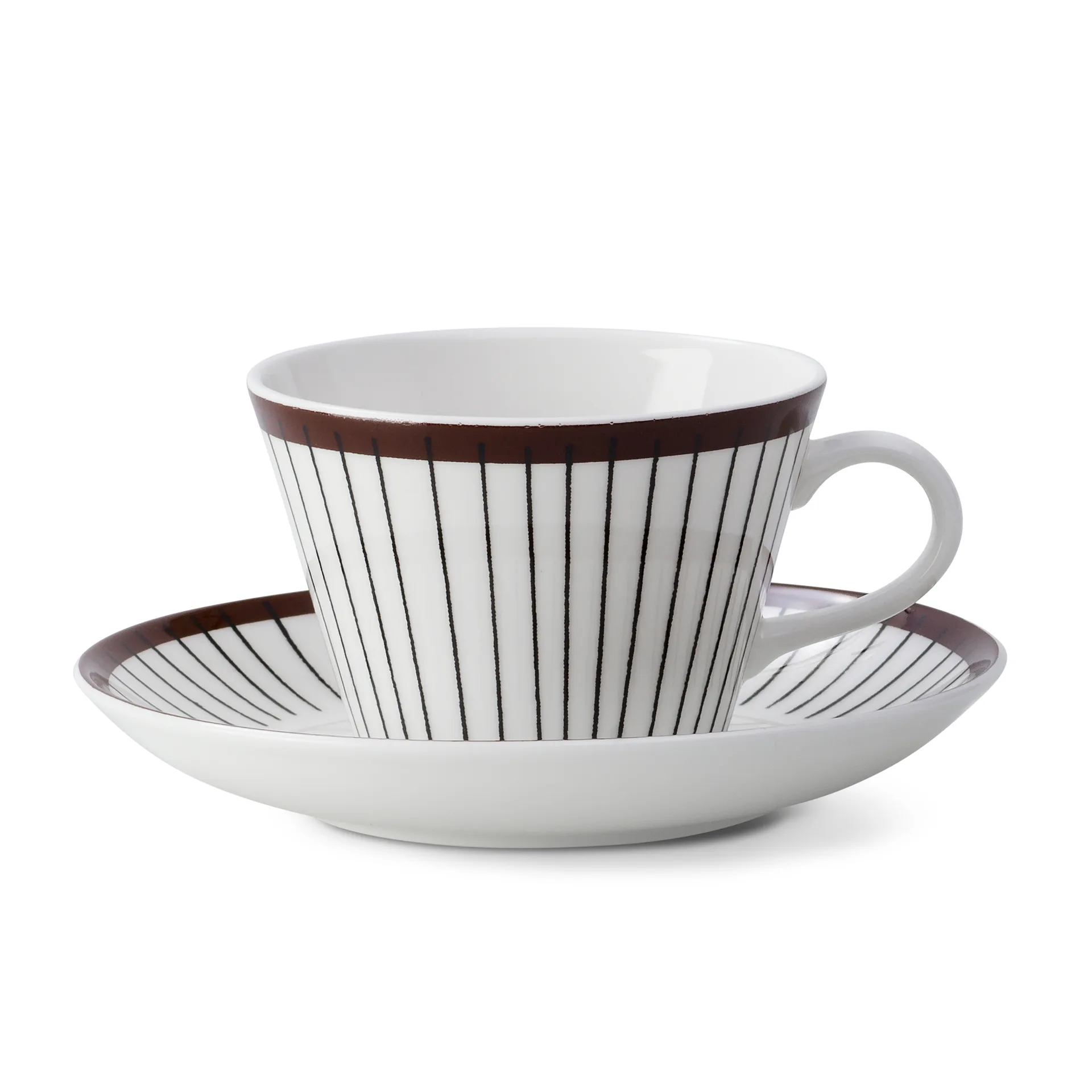 Juego de café Ribb, taza de té + platillo Gustavsbergs Porslinsfabrik