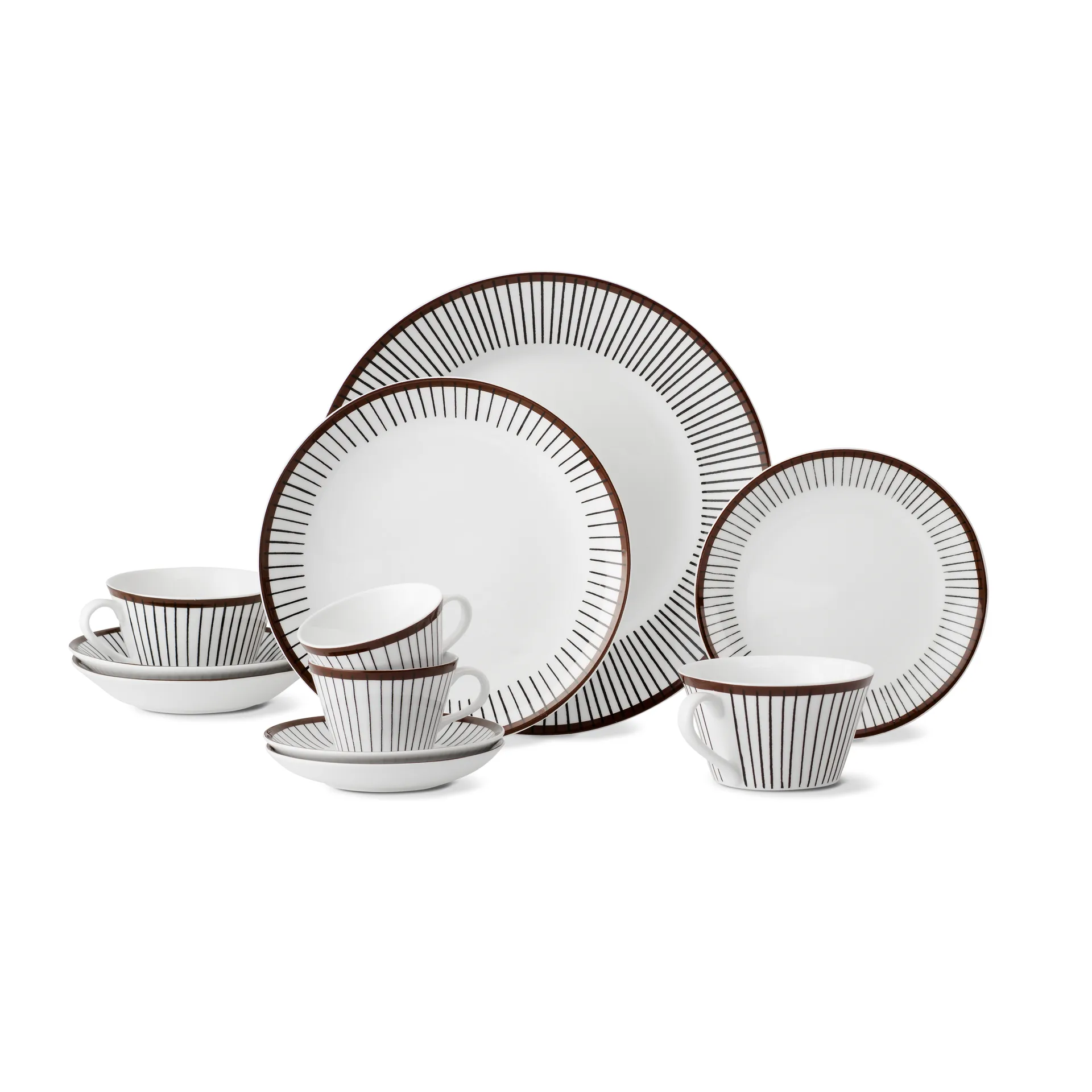 Juego de café Ribb, taza de té + platillo Gustavsbergs Porslinsfabrik