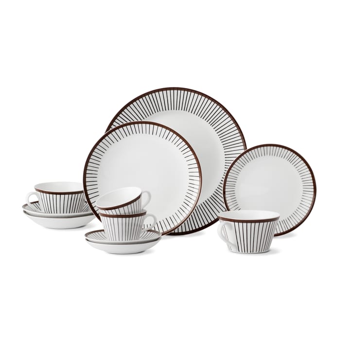Juego de café Ribb, taza de té + platillo Gustavsbergs Porslinsfabrik