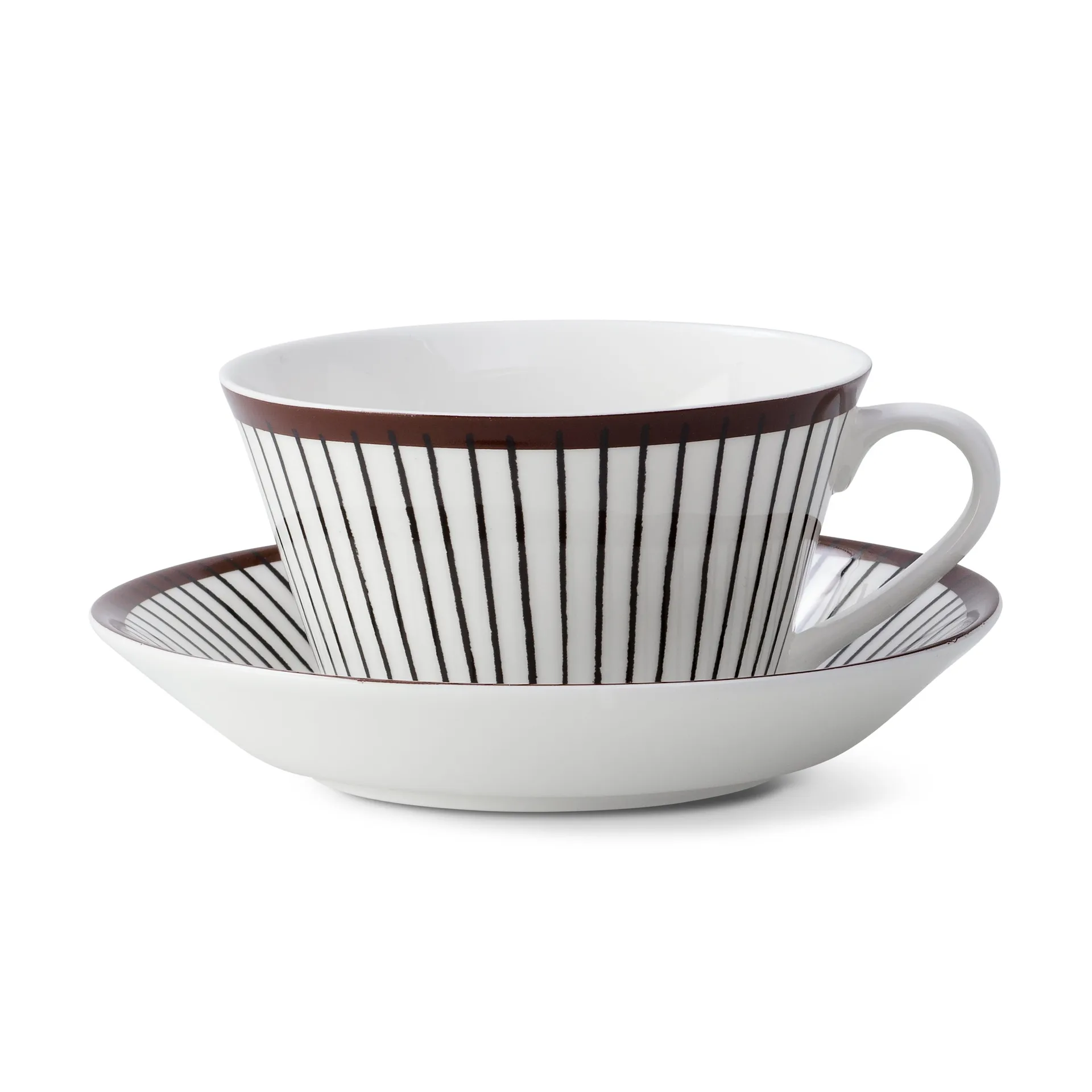 Juego de té Ribb, taza de té + platillo Gustavsbergs Porslinsfabrik