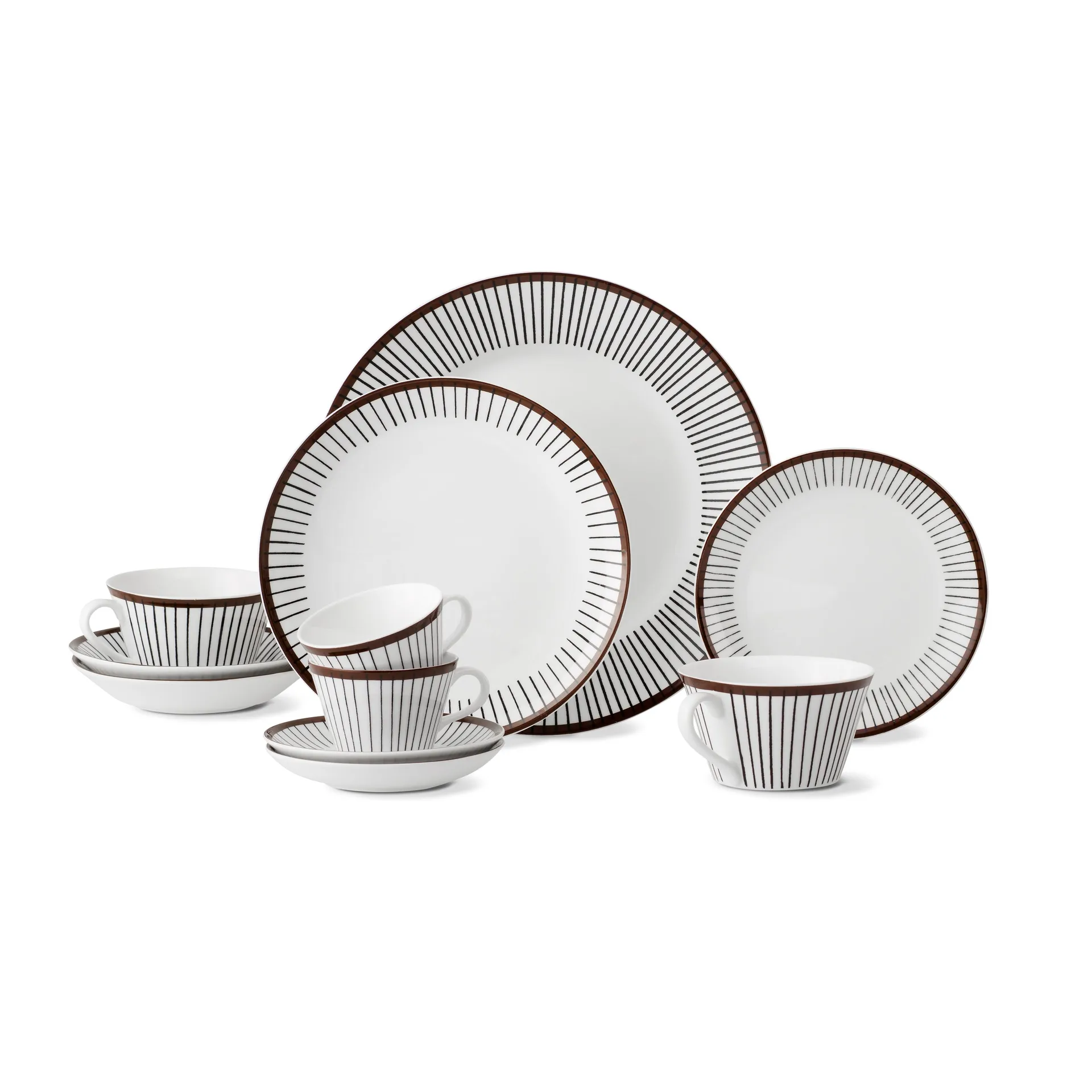 Juego de té Ribb, taza de té + platillo Gustavsbergs Porslinsfabrik