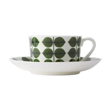Taza de té con platillo Berså 35 cl - Verde - Gustavsbergs Porslinsfabrik