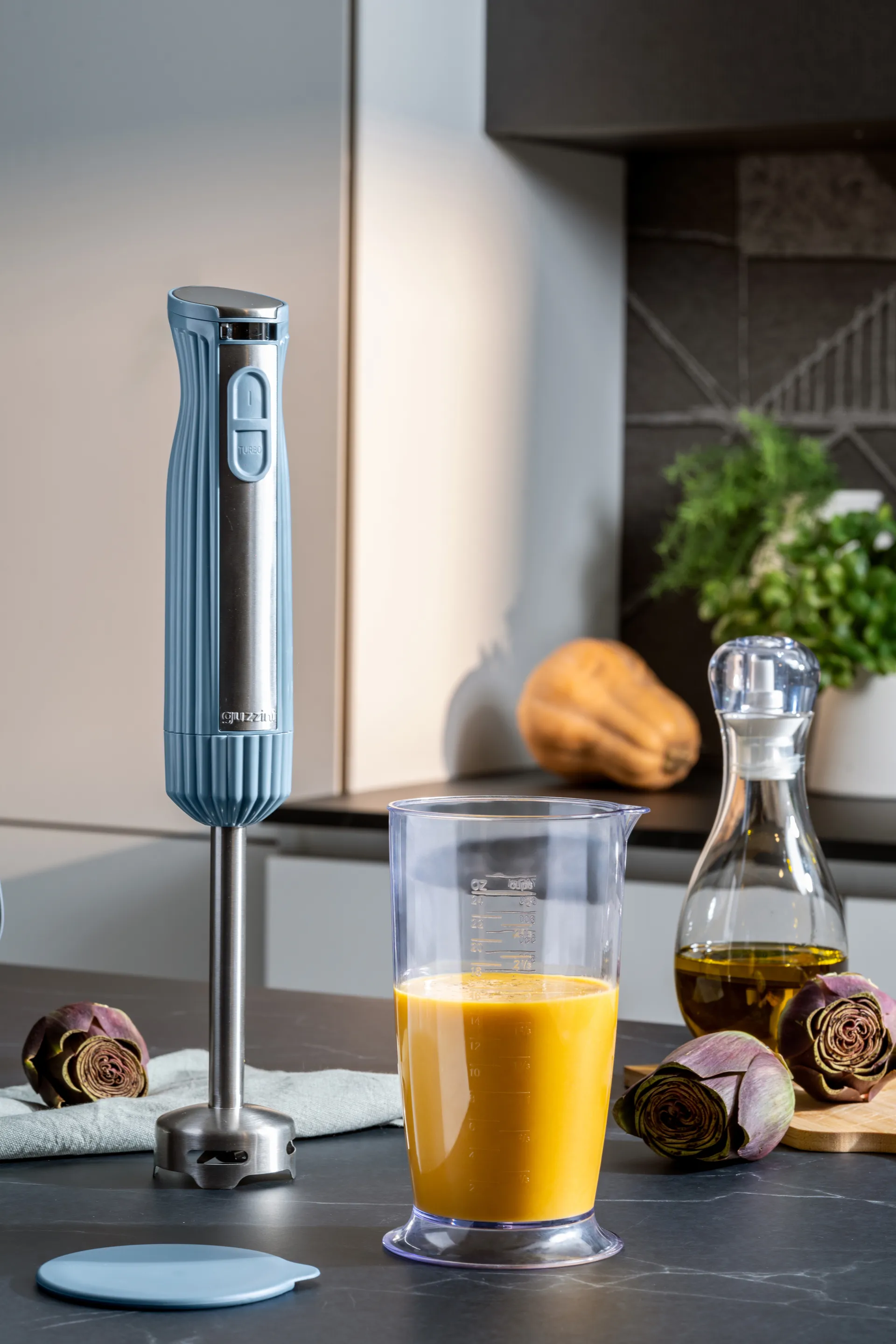 Batidora de mano Sous Chef, Cream, 4 piezas Guzzini