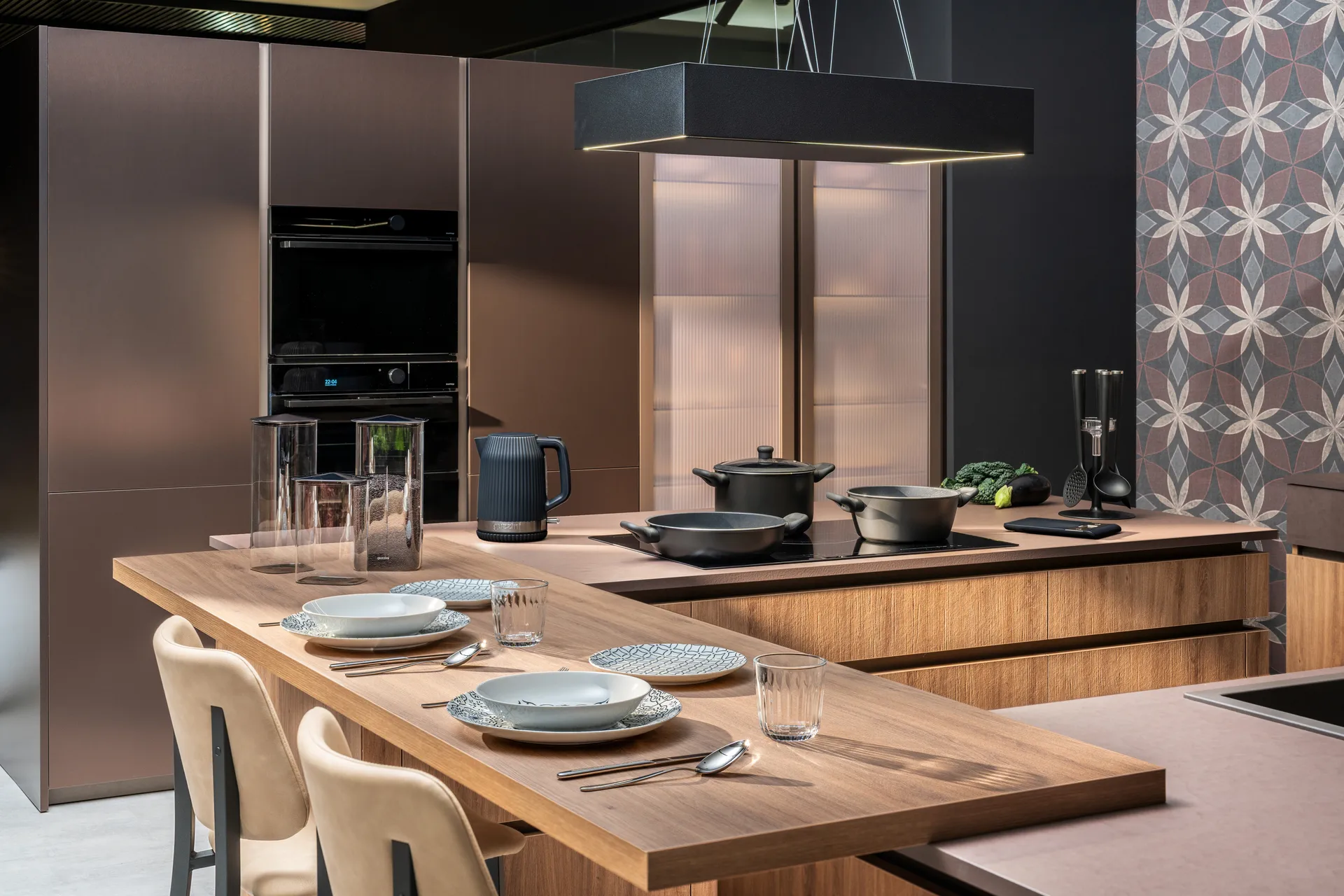 Hervidor eléctrico Sous Chef, Navy blue Guzzini