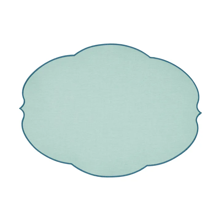 Mantel individual Flowers - Dusty light blue - Guzzini