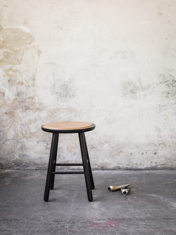 Cojín de silla taburete/taburete de bar ZigZag - Cuero bonded negro - Hans K