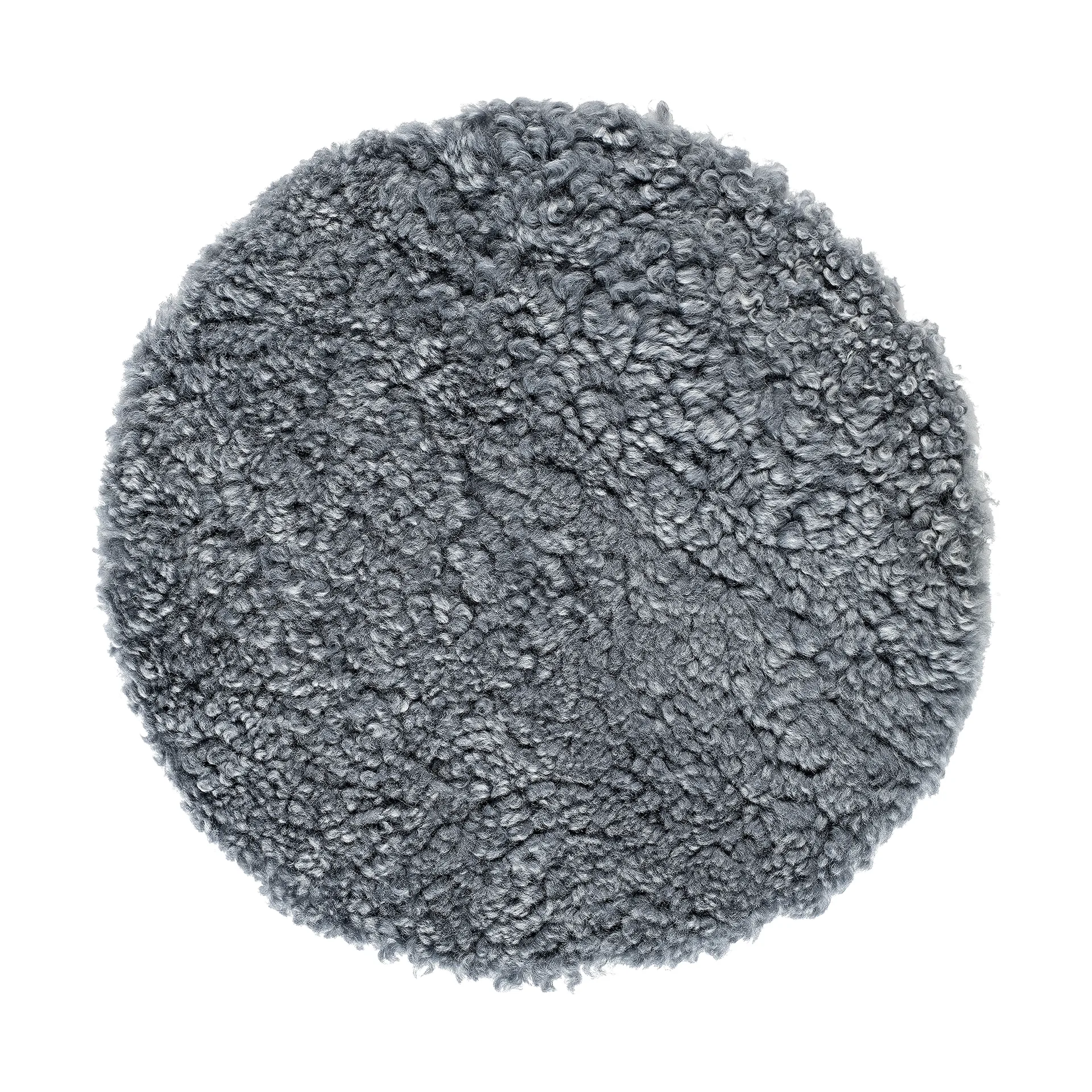 Cojín de silla taburete/taburete de bar ZigZag, Piel de oveja grafito Hans K