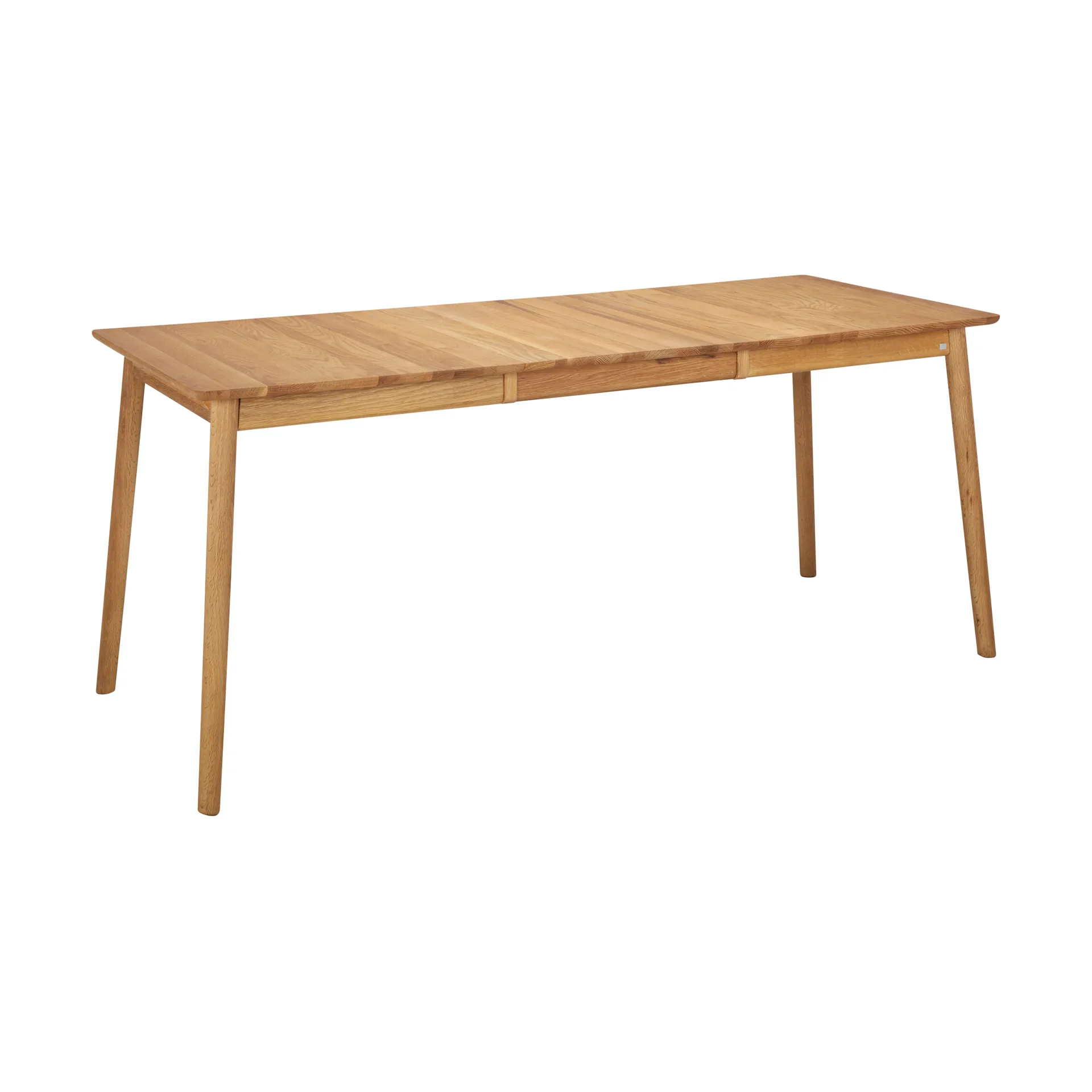 Mesa ZigZag 127x75 cm incl. tablero extensible 53 cm, Roble aceitado Hans K