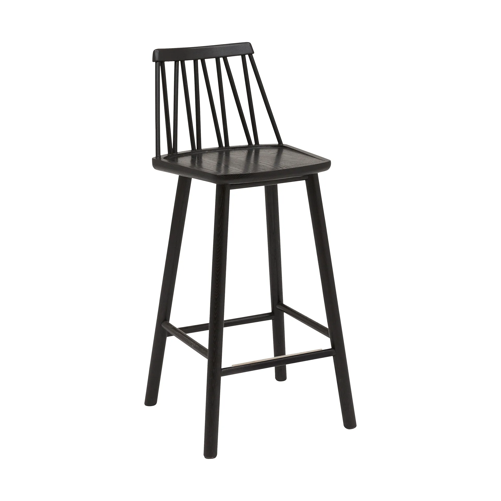 Silla bar ZigZag 63 cm, Barniz negro Hans K