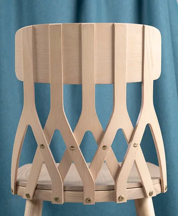 Silla Y5 - Fresno barniz blond - Hans K