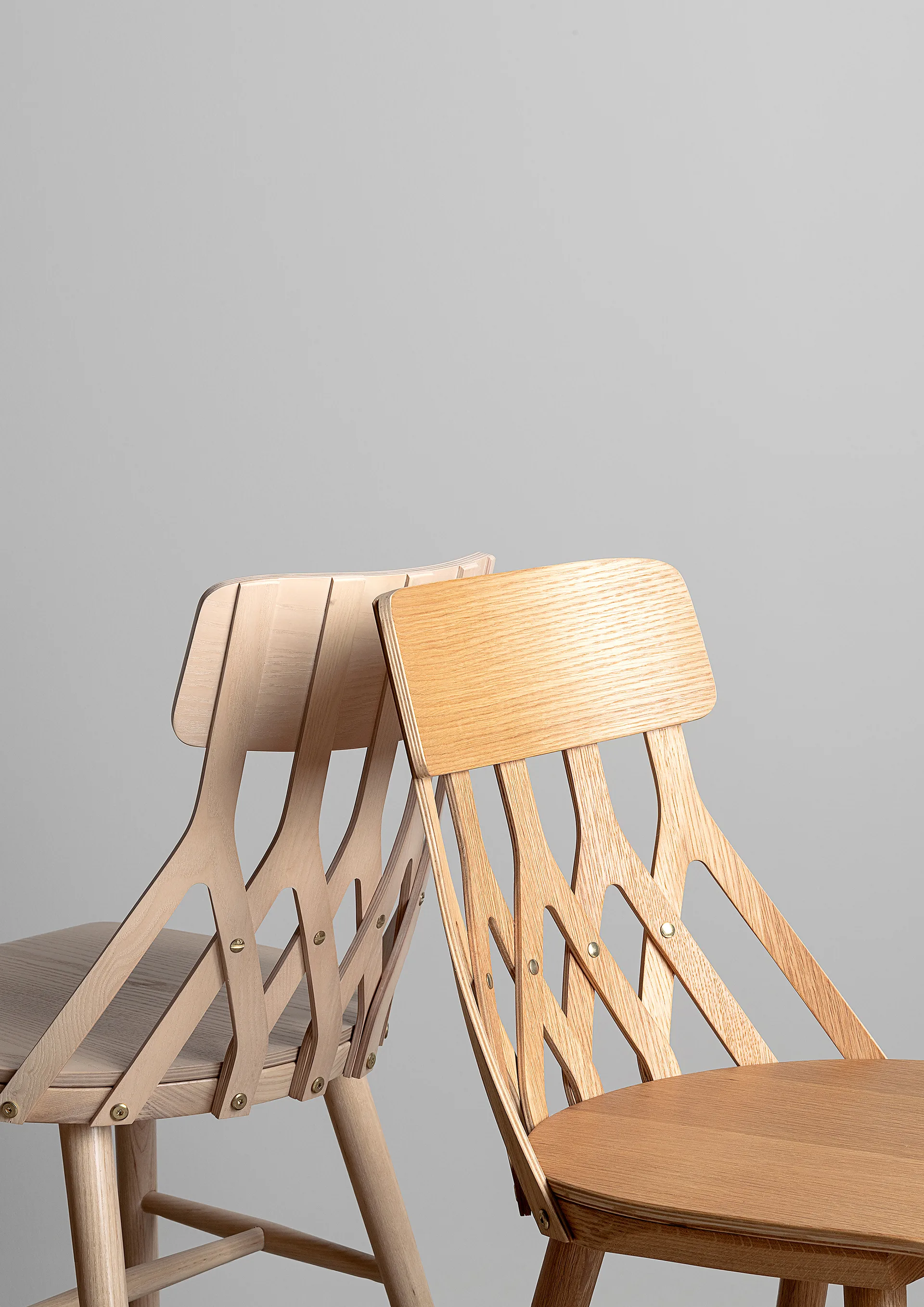 Silla Y5, Fresno barniz blond Hans K