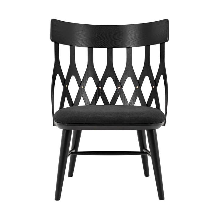 Sillón Y5, Barniz negro-cojín negro Hans K