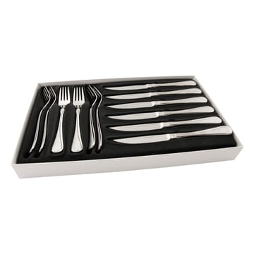 12 Cubiertos de carne Carina - acero inoxidable - Hardanger Bestikk