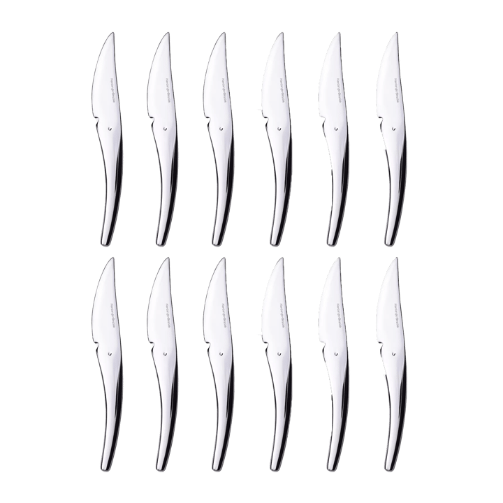 12 Cuchillos para fruta Hardanger - Acero inoxidable - Hardanger Bestikk