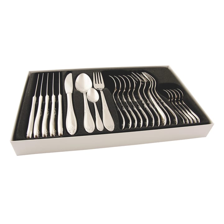 24 Cubiertos Nina, acero inoxidable Hardanger Bestikk