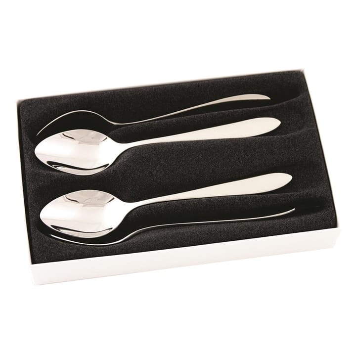 4 Cucharas de postre Fjord, acero inoxidable Hardanger Bestikk