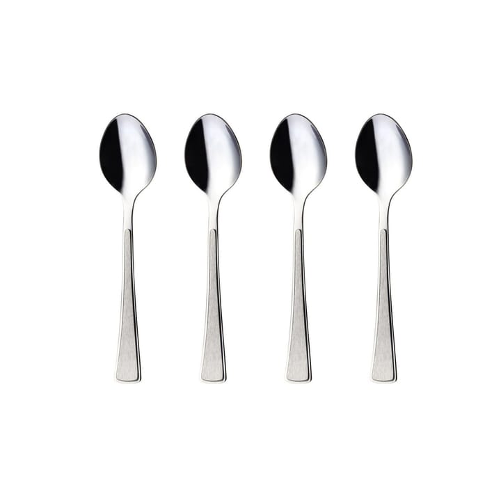 4 Cucharas de postre Ramona, acero inoxidable Hardanger Bestikk