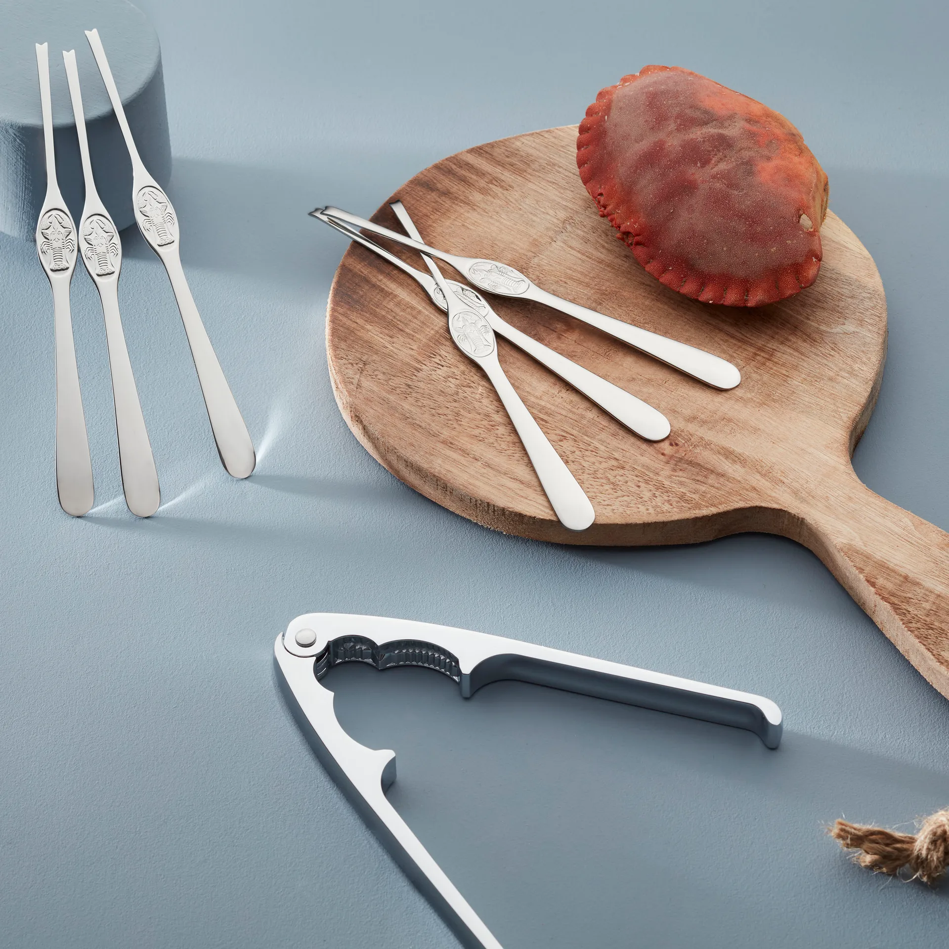 7 Cubiertos de marisco Hardanger, Acero inoxidable Hardanger Bestikk