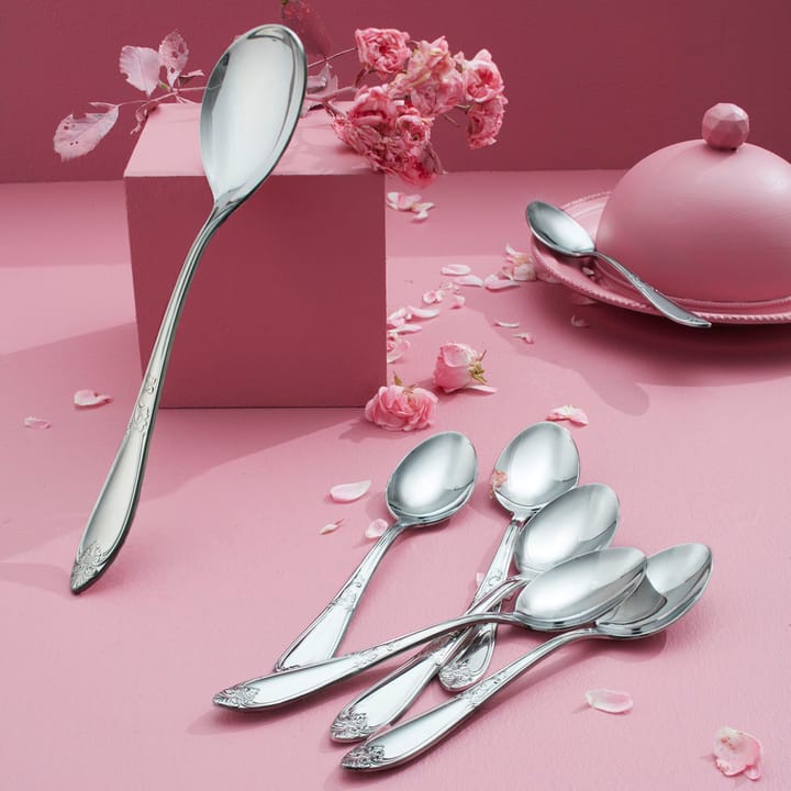 7 Cubiertos de postre Nina, acero inoxidable Hardanger Bestikk