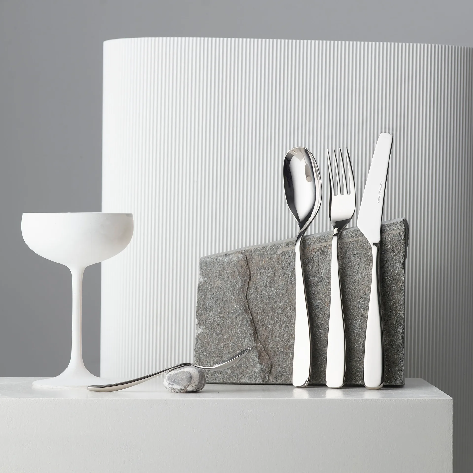 Cubertería Tuva 24 piezas, acero inoxidable Hardanger Bestikk