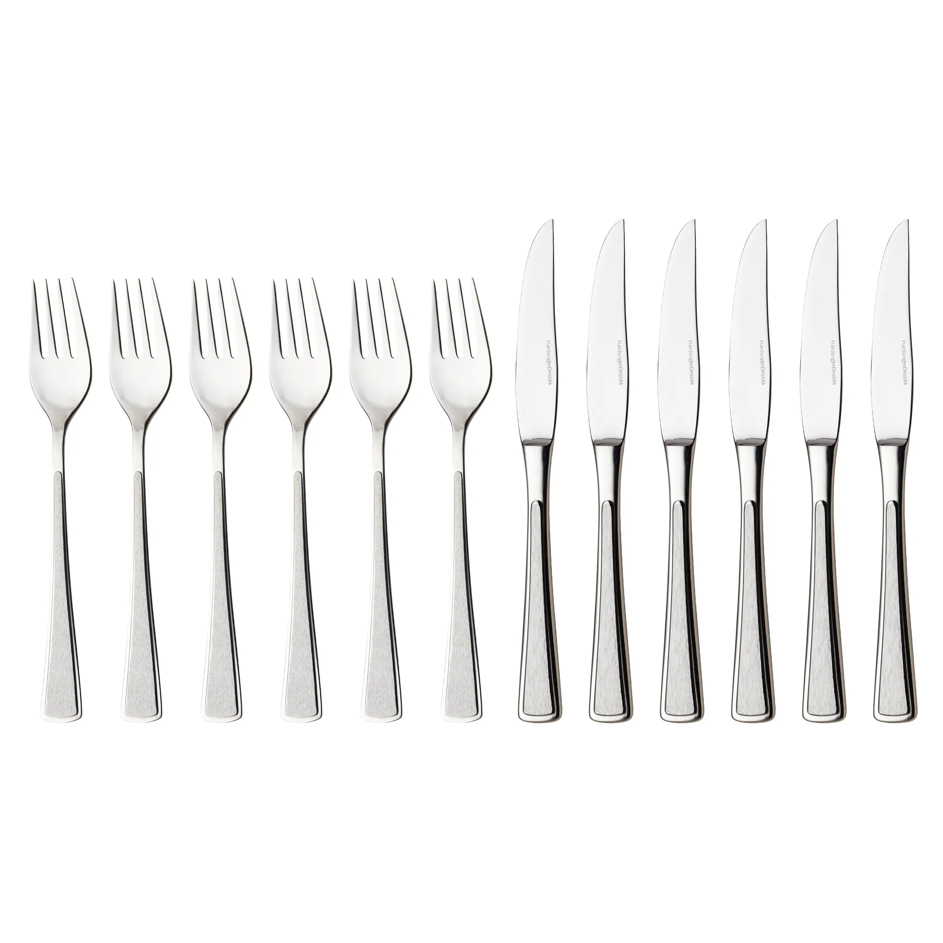 Cubiertos de carne Ramona, 12 piezas Hardanger Bestikk