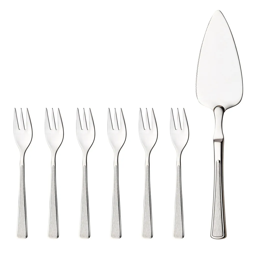 Cubiertos de tarta Ramona, 7 cubiertos Hardanger Bestikk