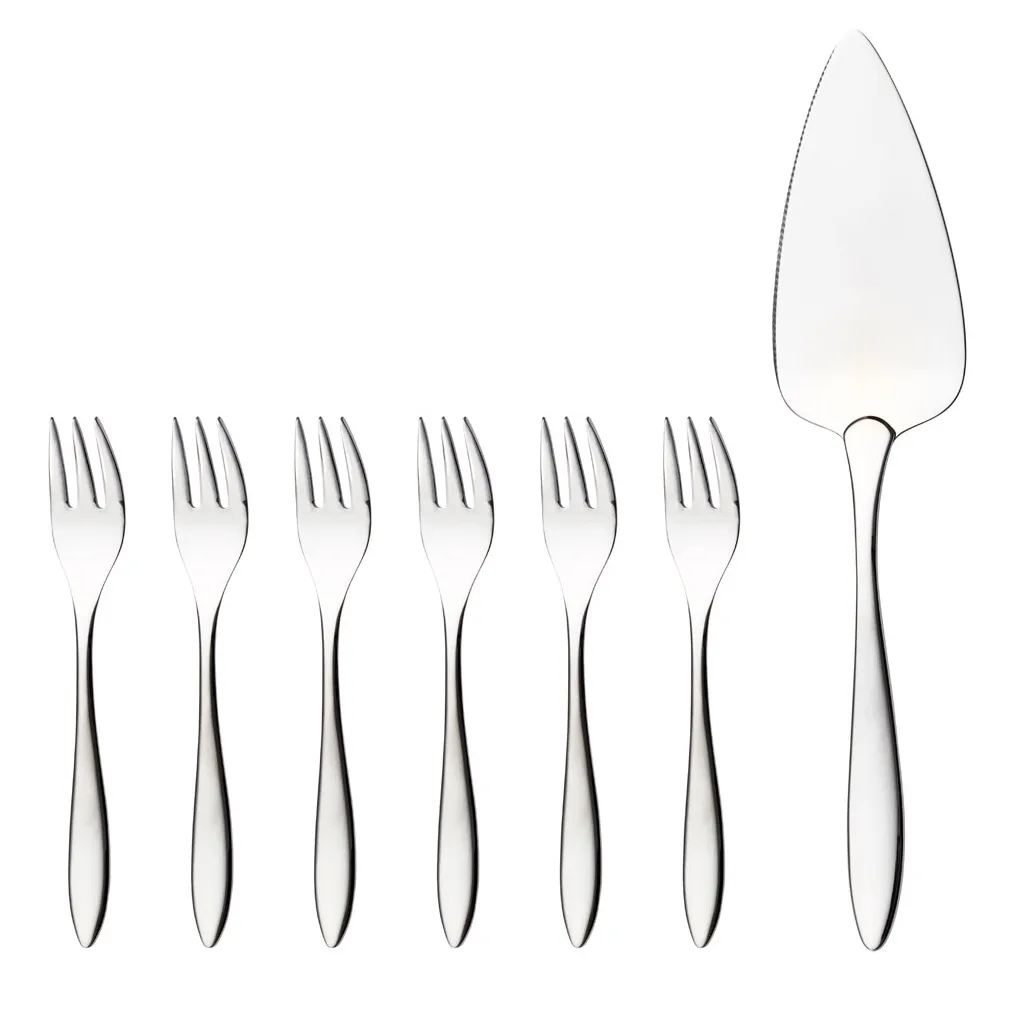 Cubiertos para tarta Maria 7 piezas, 7 piezas Hardanger Bestikk