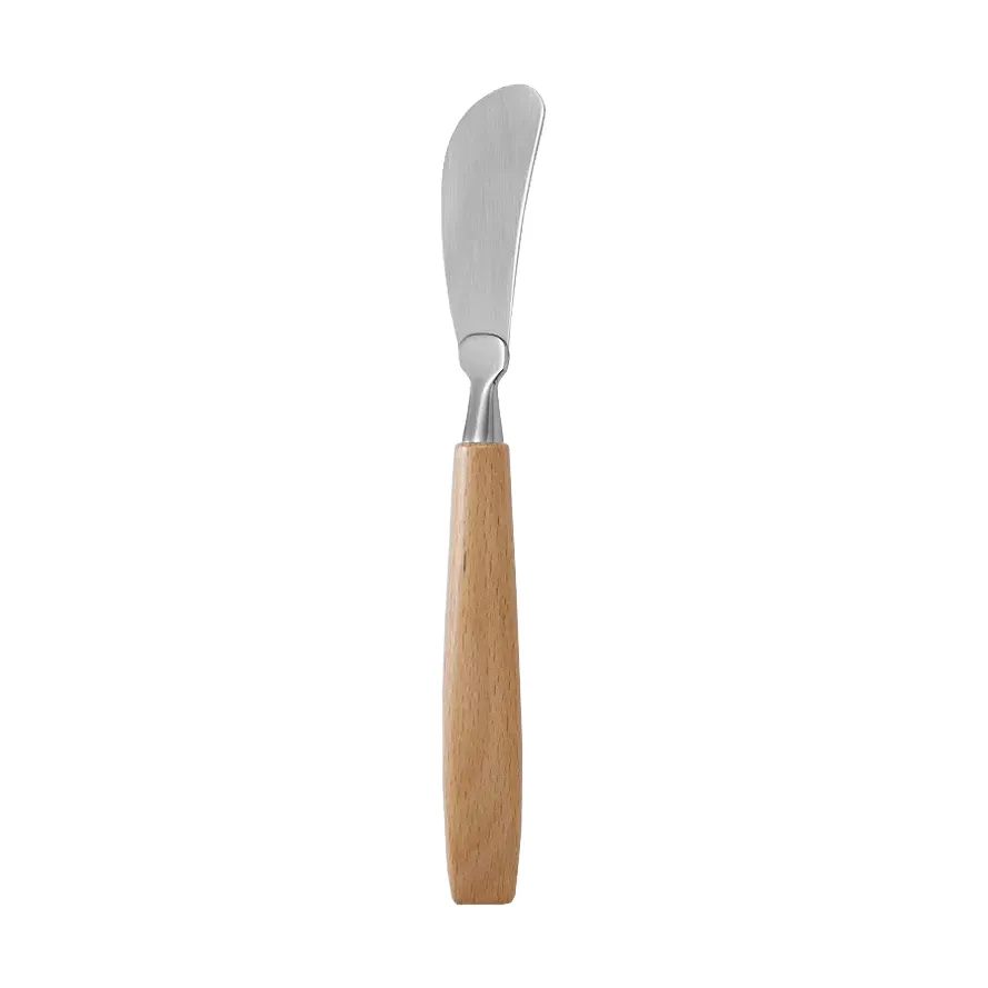 Cuchillo de mantequilla Bjørklund, abedul aceitado Hardanger Bestikk