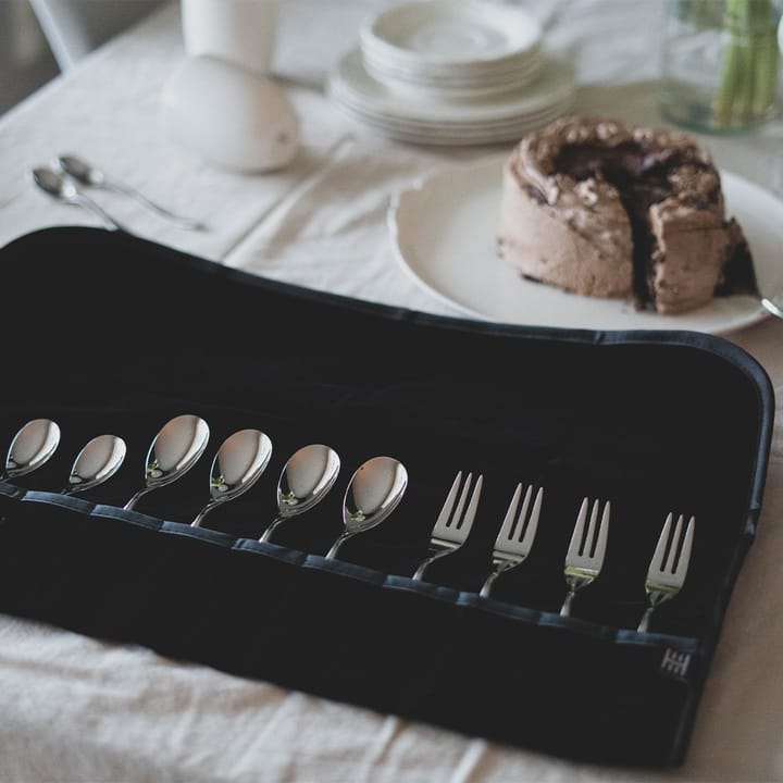 Funda para cubiertos de postre Hardanger - Negro - Hardanger Bestikk