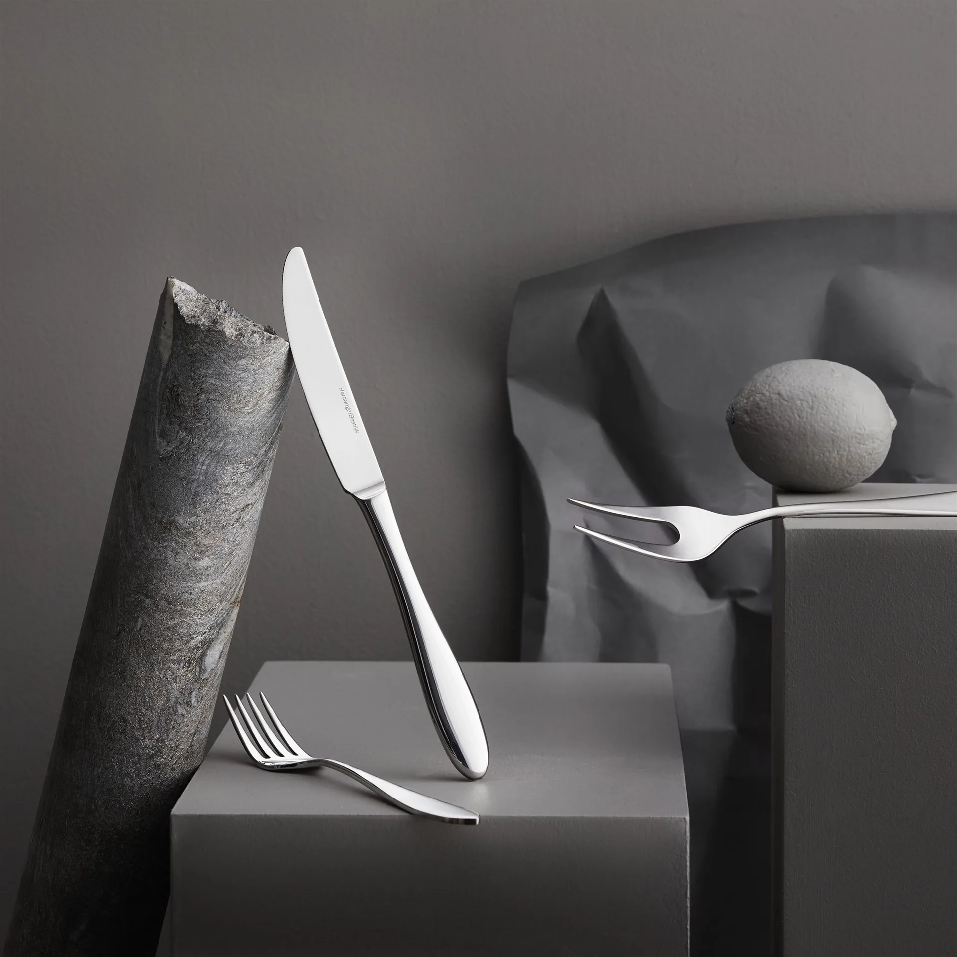 Tenedor de mesa Fjord, Acero inoxidable Hardanger Bestikk