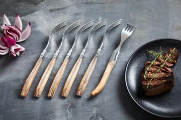 Cuchillo de parrilla Laguiole By Hâws, pack de 6 - Oliva - Hâws