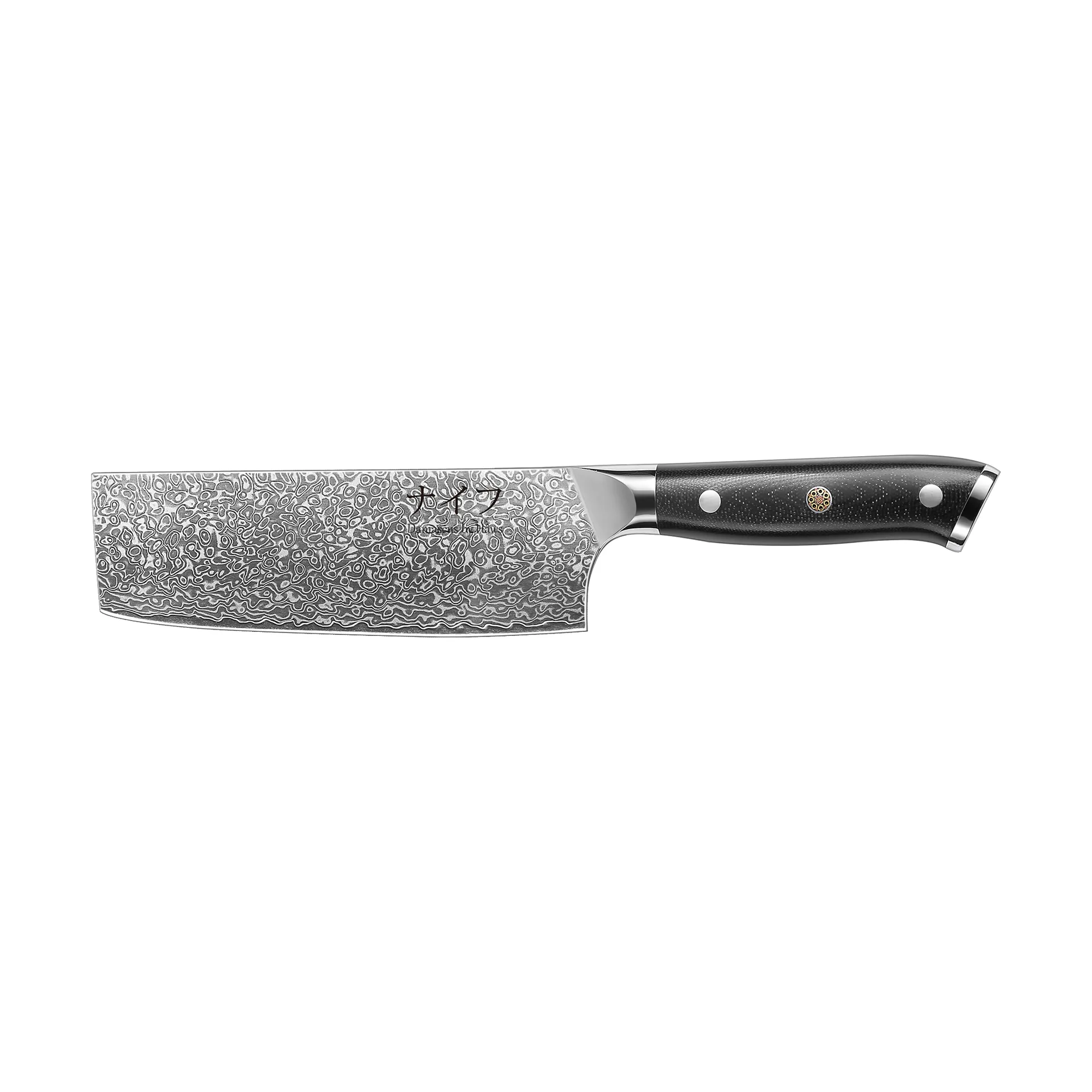 Cuchillo para verduras Damascus By Hâws 30 cm, Negro-acero inoxidable Hâws