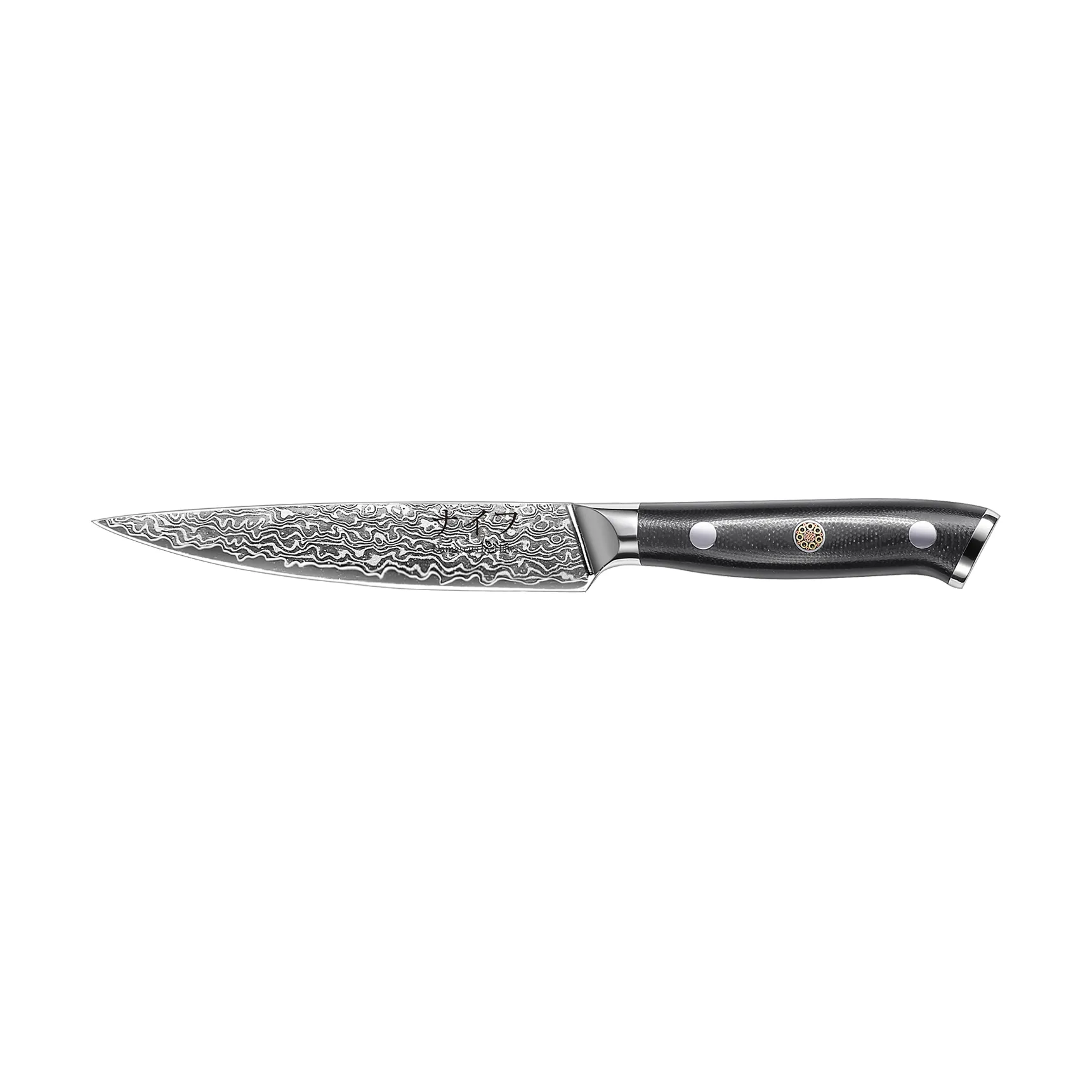 Cuchillo universal Damascus By Hâws 23,6 cm, Negro-acero inoxidable Hâws