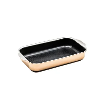 Fuente para horno con recubrimiento hybrid coating Hâws Santo oro rosa - 32 x 18 cm - Hâws