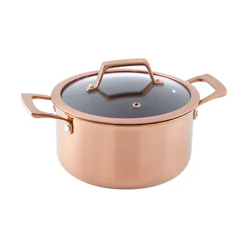 Olla con tapa con recubrimiento hybrid coating Hâws Santo 3,4 L - Oro rosado - Hâws