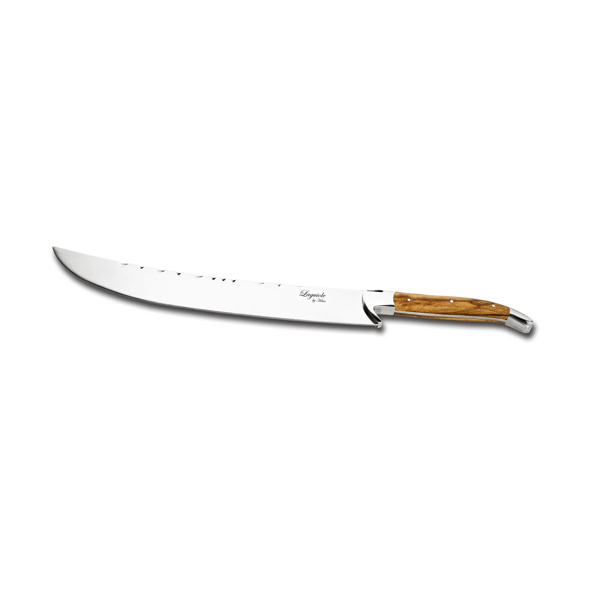Sable para champán Laguiole By Hâws 27 cm, Olivo-acero inoxidable Hâws