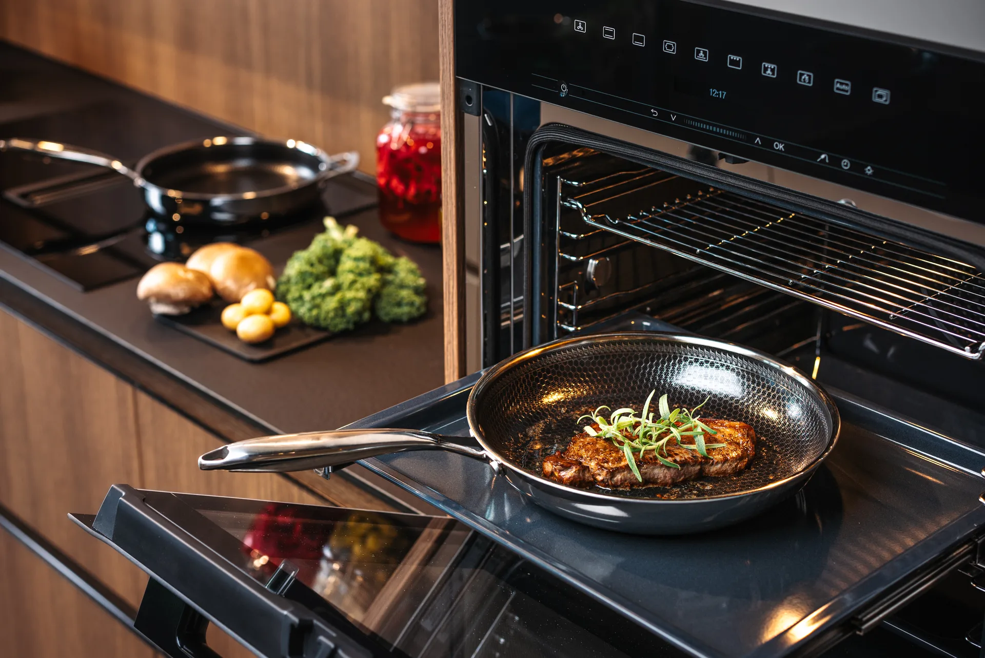 Sartén con recubrimiento hybrid coating Hâws Santo Ø30 cm, Plata Hâws