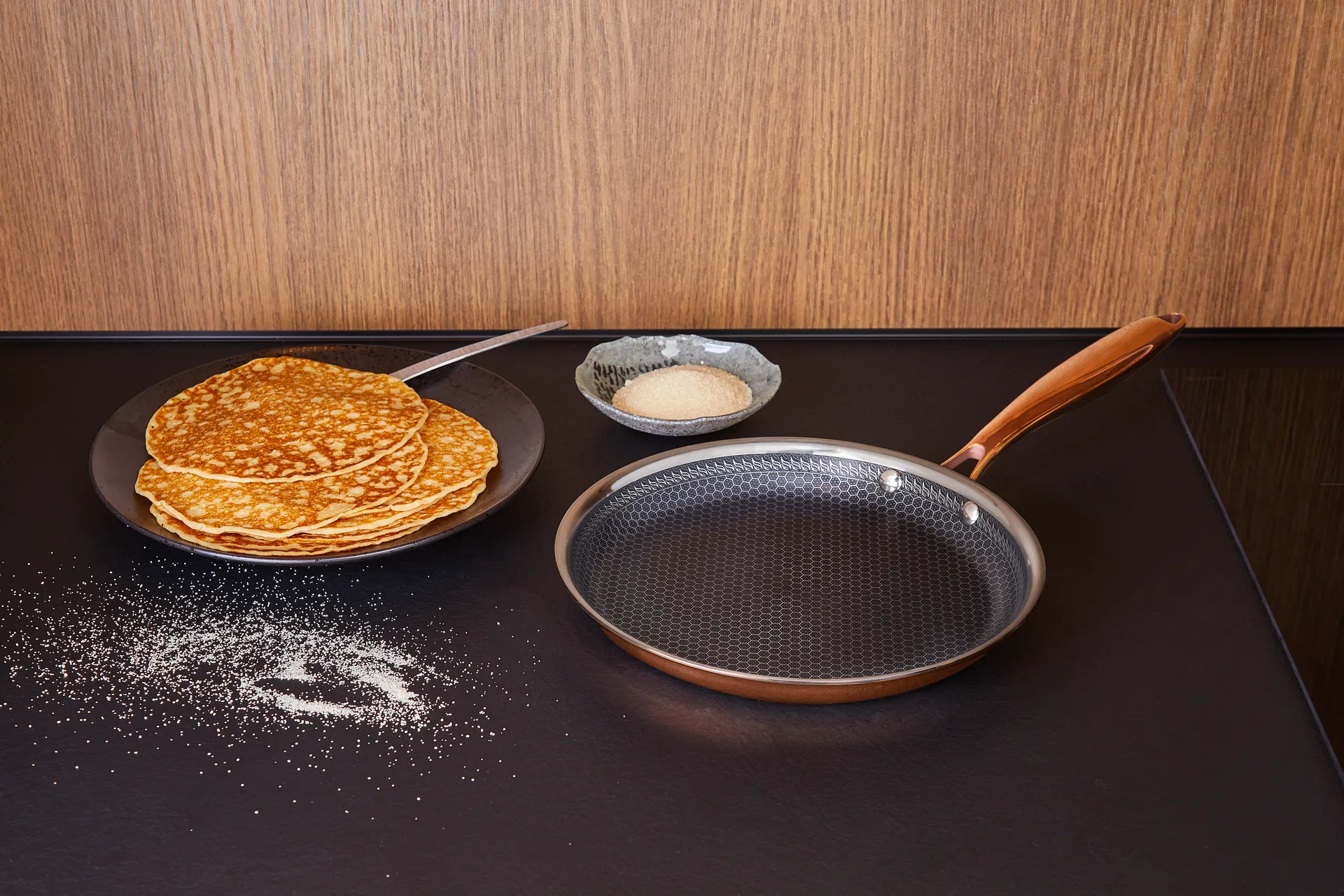 Sartén para pancakes con recubrimiento hybrid coating Hâws Santo Ø24 cm, Oro rosado Hâws
