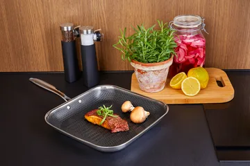 Sartén para parrilla con recubrimiento hybrid coating Hâws Santo 28 cm - Plata - Hâws