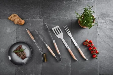 Set de barbacoa Laguiole By Hâws, 4 piezas - Roble - Hâws