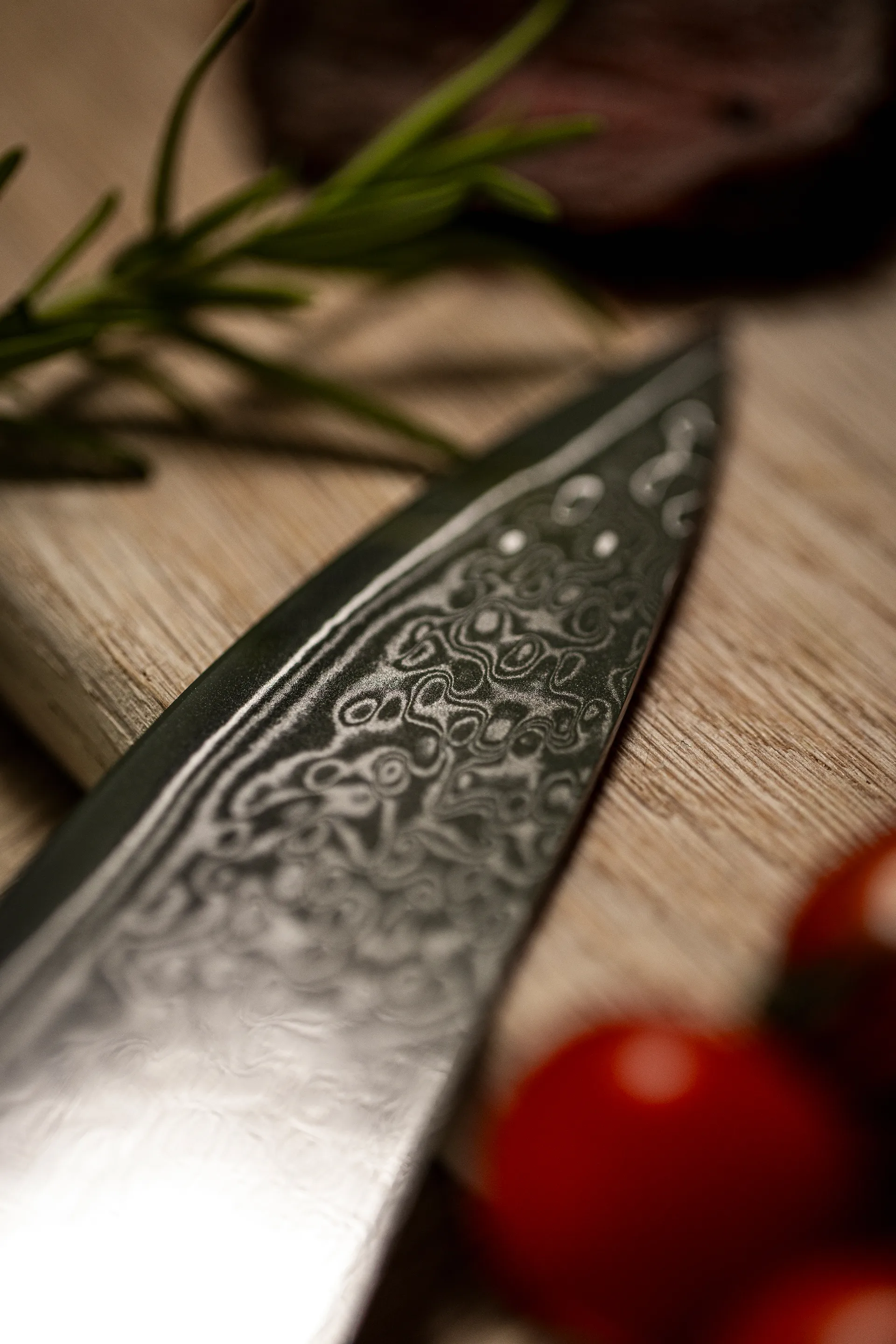 Set de cuchillos Damascus, 6 piezas, Marrón-acero inoxidable Hâws