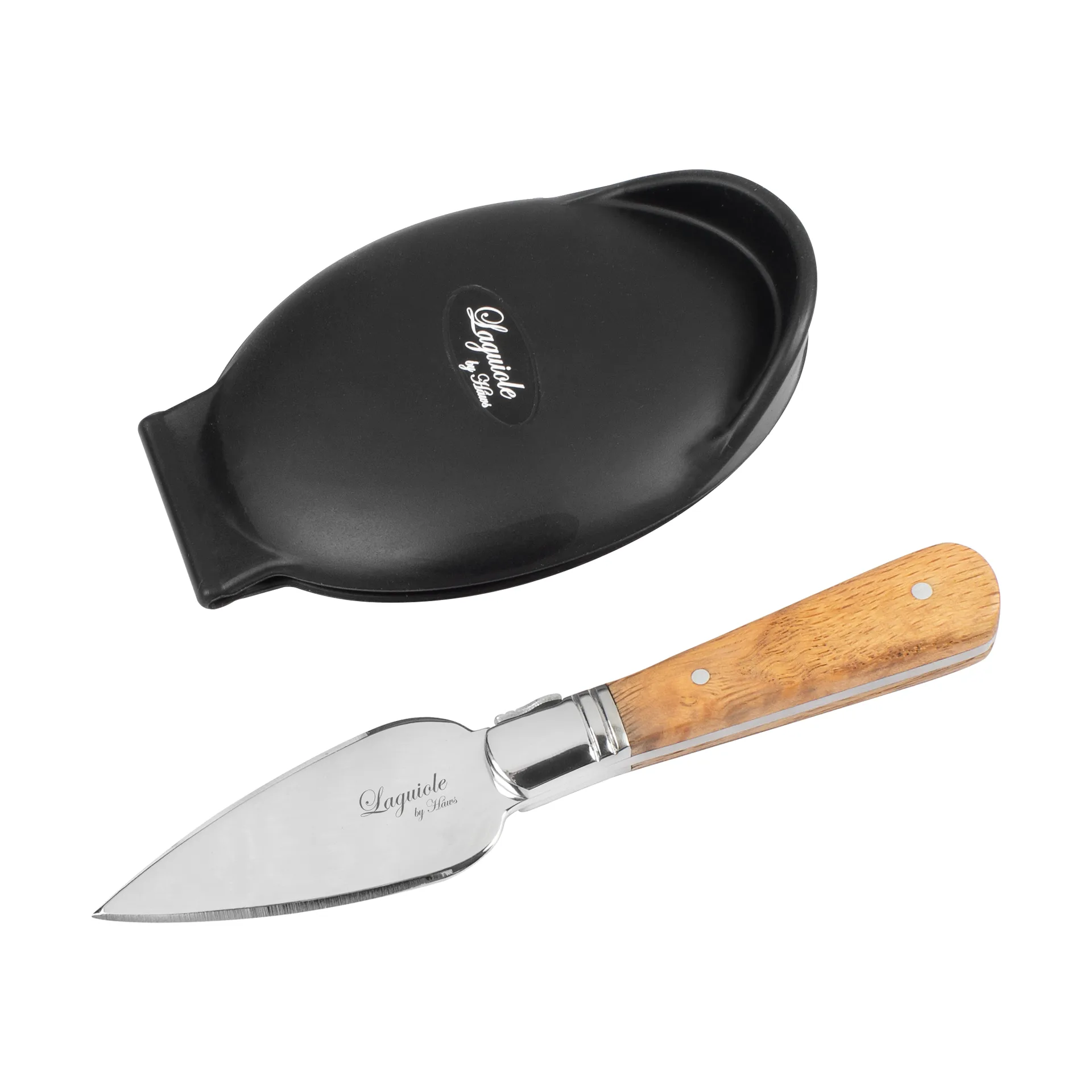 Set de ostras Laguiole by Hâws, 2 piezas, Olivo-acero inoxidable Hâws