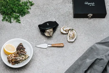 Set de ostras Laguiole by Hâws, 2 piezas - Olivo-acero inoxidable - Hâws