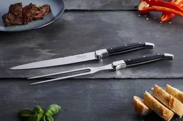 Set de trinchar Laguiole By Hâws, 2 piezas - Madera negra - Hâws