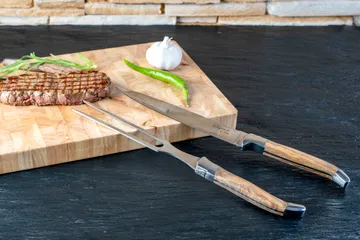 Set de trinchar Laguiole By Hâws, 2 piezas - Oliva - Hâws